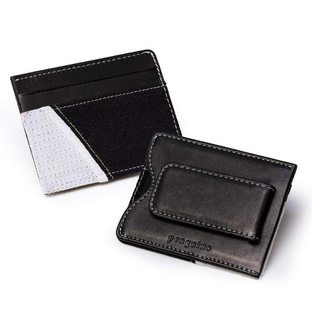 5279 Pittsburgh Penguins Game Used Jersey Uniform Money Clip Wallet, Slim